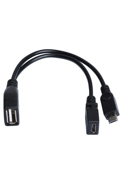 KRN024102 كابل Micro USB ذكر إلى USB 2.0 أنثى، كابل Micro USB أنثى OTG Y