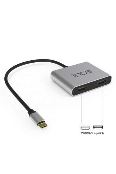 KRN024106 إنكا ITPC-4 USB C إلى 2x HDMI 4K USB 2.0+Pd