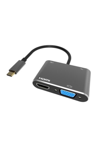 KRN024139 محول Vcom CU451 Type-C إلى Vga HDMI USB Type-C