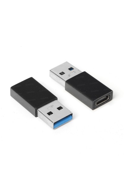 KRN024160 Dark DK-AC-U30X31 USB3.0 Type-A إلى USB3.1 Type-C أنثى محول