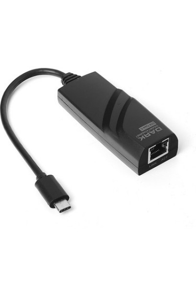 KRN024166 Dark DK-AC-U31XGLAN USB3.1 Type-C إلى 10-100-1000 جيجابت LAN إيثرنت محول الشبكة