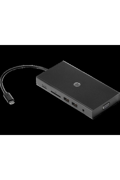 KRN024223 HP 1C1Y5AA USB-C 2Usb-Sd-Micro Sd-Vga Hup مع مدخل من النوع C