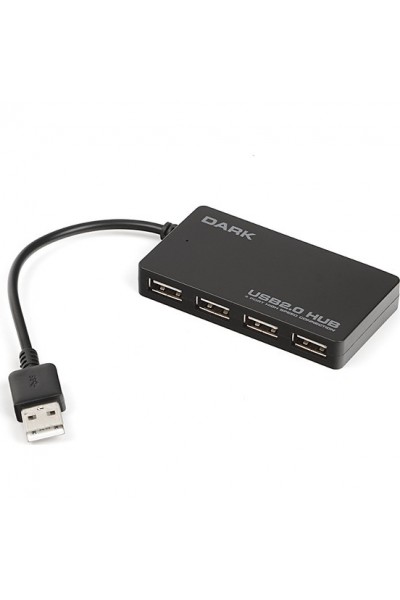 KRN024257 DARK DK-AC-USB242 2.0 USB 4 PORT HUB متعدد