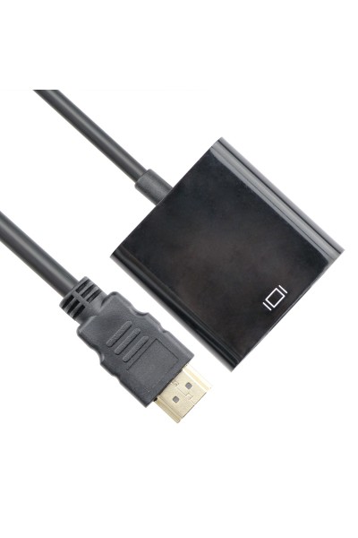 KRN024323 Vcom CG591-B-0.15 محول HDMI ذكر إلى VGA أنثى أسود
