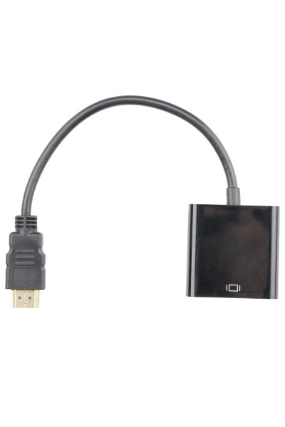 KRN024323 Vcom CG591-B-0.15 محول HDMI ذكر إلى VGA أنثى أسود