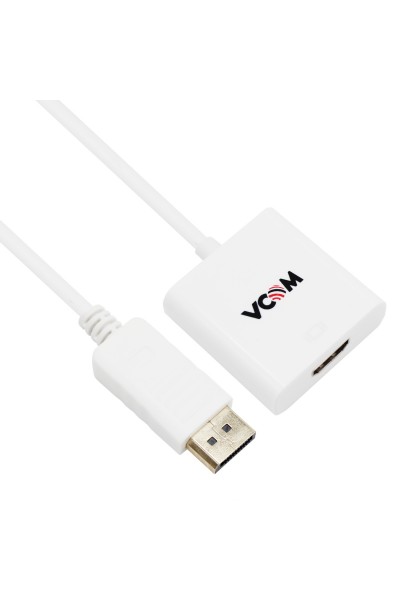 KRN024327 Vcom CG601-0.15 منفذ عرض أبيض ذكر إلى محول HDMI أنثى