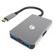 KRN024367 Vcom DH310B Type-C إلى USB 3.1 4 منافذ USB معدد إرسال