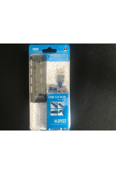 KRN024388 جهاز إرسال متعدد 4 منافذ USB 3.0 مع مفتاح