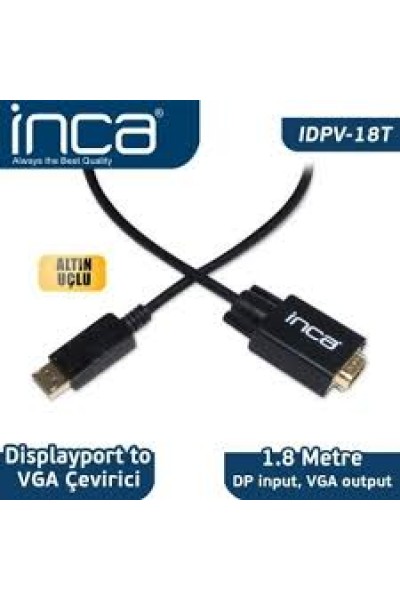 KRN024402 Inca IDPV-18T Displayport إلى كابل Vga 1.8mt