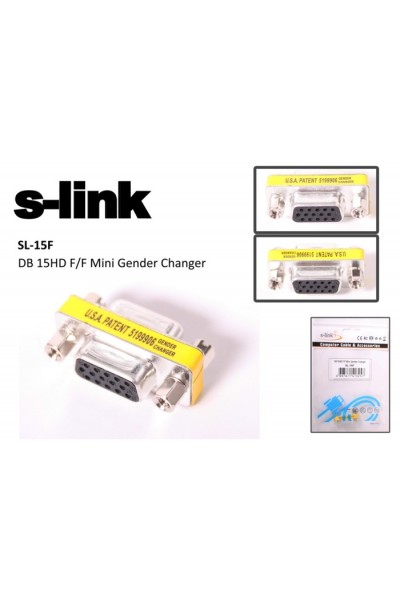 KRN024408 محول S-link SL-15F Vga أنثى-أنثى 15pin