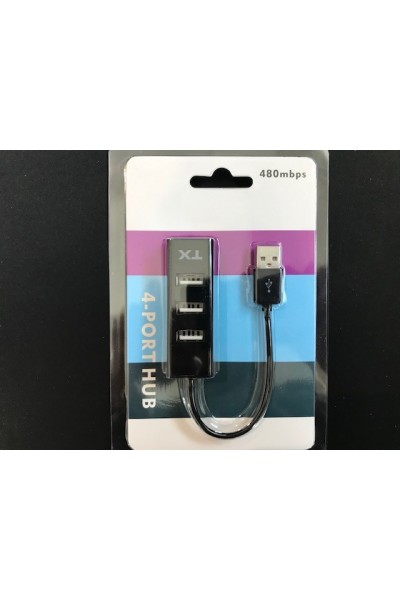 KRN024413 Tx ACUSB24 4Port Usb Hub أسود 2.0 480 ميجابت في الثانية (طول الكابل 0,11 سم)