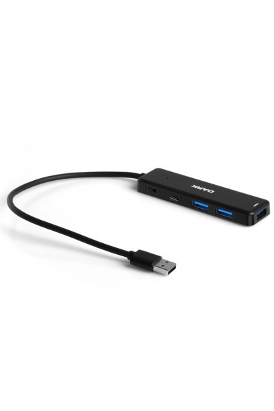 KRN024416 Dark DK-AC-USB347 Connect Master X5C USB3.2Gen 1 Type-A إلى 3 منافذ USB-A&1 منفذ Type-C 2.0-1X Type-C