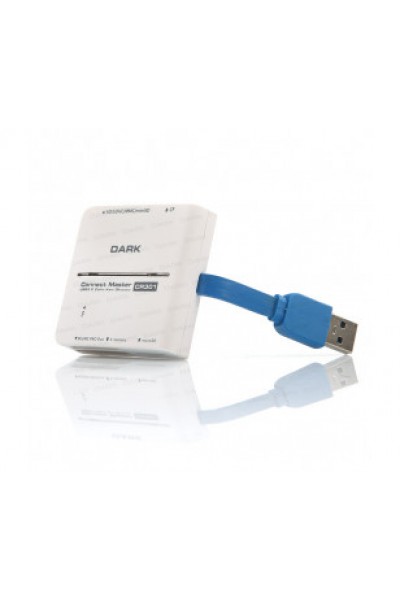 KRN024423 Dark DK-AC-UCR301 Connect Master CR301 USB3.0 48X UHS-1 قارئ البطاقات المدعوم