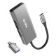 KRN024453 S-link SL-CR51 TypeC وUSB3.0 CF وSD وM2 وMicro SD وMS 5 في 1 قارئ بطاقات معدني