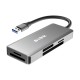 KRN024453 S-link SL-CR51 TypeC وUSB3.0 CF وSD وM2 وMicro SD وMS 5 في 1 قارئ بطاقات معدني