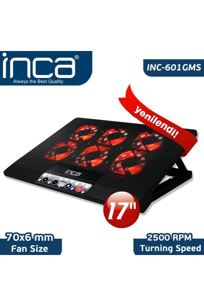 KRN024482 Inca Inc-601GMS 7 "-17" 6 مراوح 2xUSB 6 المرحلة مروحة الكمبيوتر المحمول