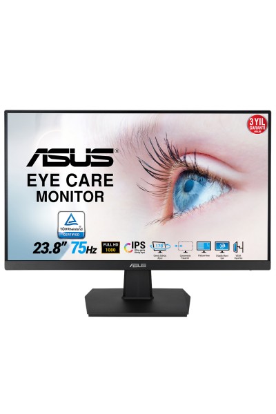 KRN024761 شاشة Asus 23.8 بوصة VA24EHE 1920x1080 HDMI 75 هرتز سوداء