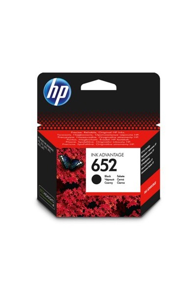 KRN024974 خرطوشة HP 652 أسود أسود F6V25AE