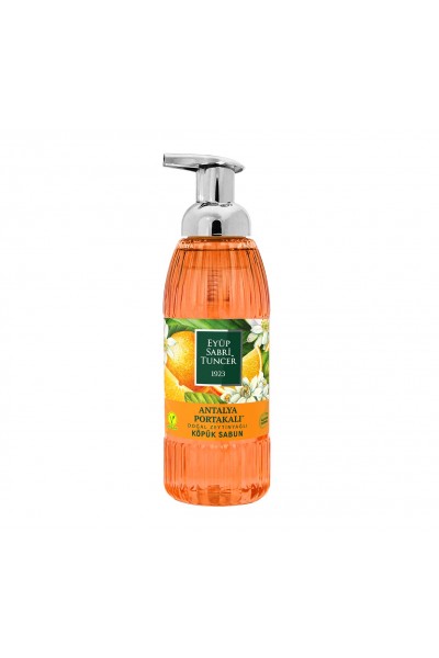 KRN025626 Eyüp Sabri Tuncer 500ml Foam Antalya Orange Soap Pet زجاجة