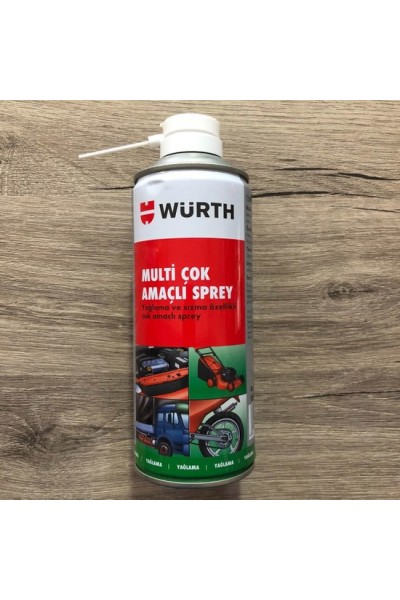 KRN025755 Würth 0893 055 40 400 مل بخاخ متعدد الأغراض مع ميزات التشحيم والتسرب