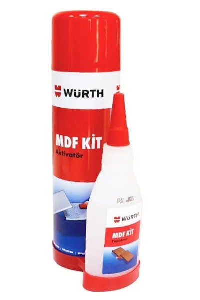 KRN025774 Würth MDF Kit منشط سريع اللصق 100 مل + 500 مل ( 0892100444028 24 )