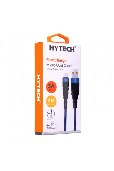 KRN025895 Hytech HY-X225 3A Micro USB 1 متر بيانات أزرق داكن + كابل شحن