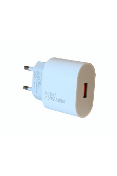 KRN026342 Elba ELB03-20USB رأس شحن USB أبيض 20 وات QC4.0 (حماية ذكية-شحن سريع-مقاوم للحرارة)