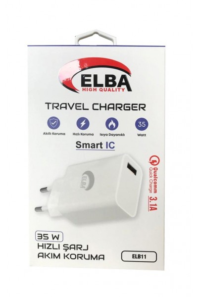 KRN026372 Elba ELB11 Elb-35w USB 35w شحن سريع للحماية الحالية رأس شحن EV