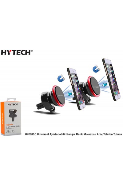 KRN026380 Hytech HY-XH10 حامل هاتف سيارة مغناطيسي متعدد الألوان قابل للتعديل