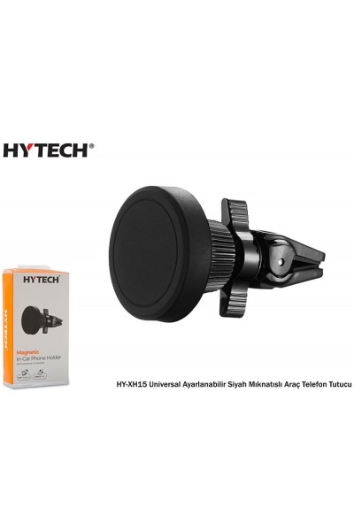 KRN026384 Hytech HY-XH15 حامل هاتف سيارة مغناطيسي أسود قابل للتعديل