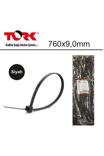 KRN026550 تورك TRK-760-9,0 مم أسود 100 قطعة ربطة كابل