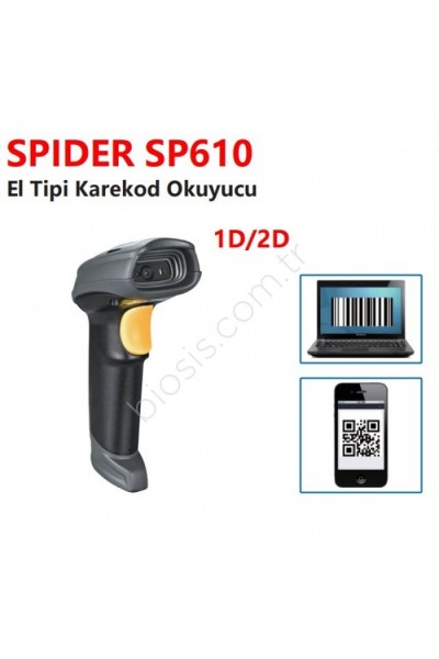 KRN026612 SPIDER SP610 2D USB ماسح الباركود QR Code المحمول