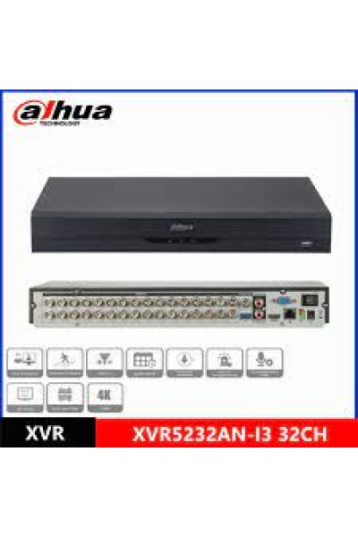 KRN026769 داهوا XVR5232AN-I3 2 ميجابكسل H265+ 32 قناة 5 في 1 مسجل DVR