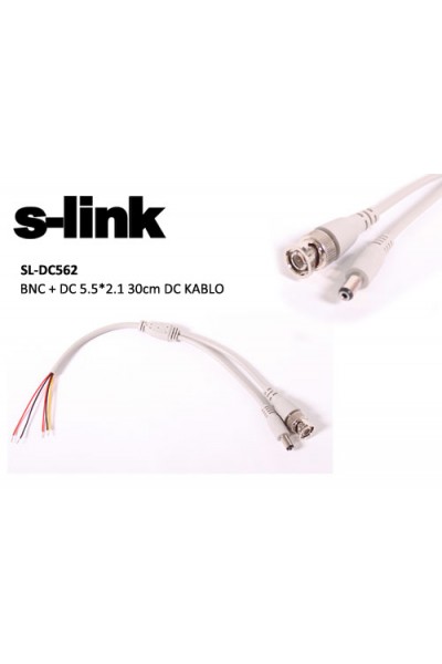 KRN027249 S-link SL-DC562 bnc+dc 5.5-2.1 0.30 سم تيار مستمر 10 عبوات