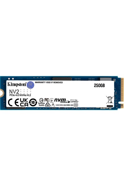 KRN027410 قرص كينجستون 250 جيجا بايت Nv2 PCIe 4.0 M.2 Nvme Ssd Snv2S-250G SSD