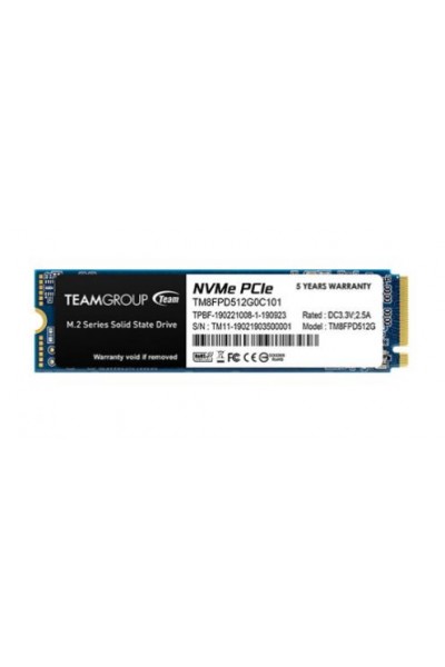 KRN027439 Team 512GB MP33 Pro 2400-2100MB-s NVMe PCIe Gen3x4 M.2 SSD Disk TM8FPD512G0C101