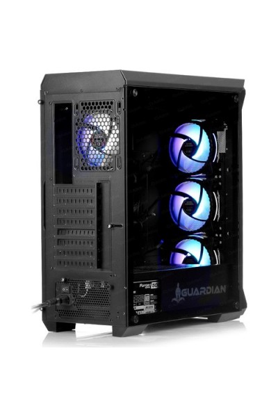 KRN027485 Dark GUARDIAN PRO 4x12 سم قابلة للتحكم بمروحة RGB USB3.0 T-Glass ATX Gaming Case