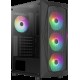 KRN027599 Aerocool AE-FLC-750BR 750W 80+ BR 4x120mm FRGB USB 3.0 Micro ATX-Mini ITX حافظة سوداء