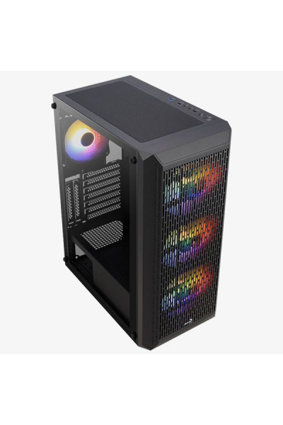 KRN027644 Aerocool-AE BEAM Mini Tower Case مع مروحة FRGB مقاس 4 × 12 سم