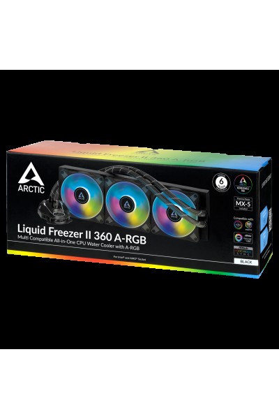 KRN027771 ARCTIC AR ACFRE00101A فريزر سائل II - 360 A-RGB معالج Intel-AMD يدعم مبرد سائل PWM