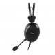 KRN028033 A4 Tech HU-30 سماعة رأس ستيريو USB سوداء مع ميكروفون