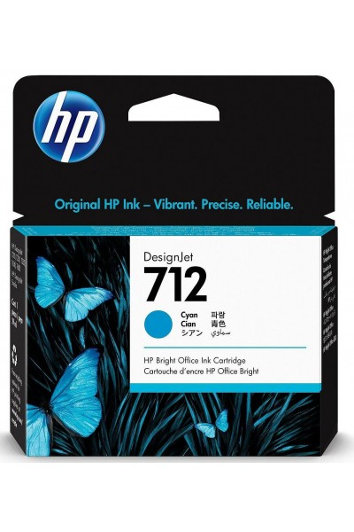 KRN028748 خرطوشة راسمة HP 712 أزرق سماوي 29 مل 3ED67A