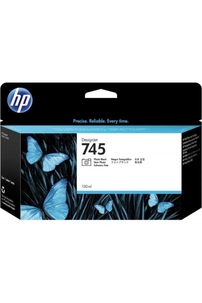 KRN028822 HP 745 Photo Black Photo Black 130ML خرطوشة الراسمة F9J98A