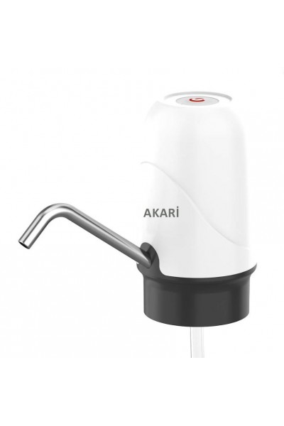 KRN028952 مضخة مياه Akari قابلة لإعادة الشحن (مصباح شحن بمنفذ USB - ستانلس ستيل)