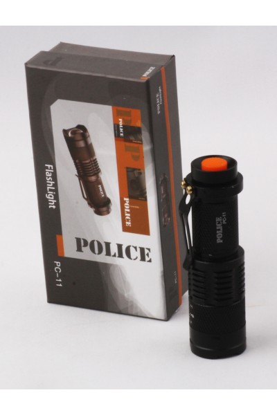KRN029014 Police PC-11 كشاف يعمل بالبطارية (Power Led + Zoom) قلم يعمل بالبطارية