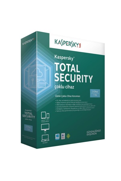KRN029297 برنامج Kaspersky Total Security 3 مستخدمين لمدة عام واحد