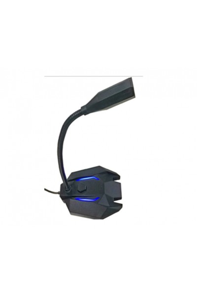 KRN029832 سنوبي SN-110M ميكروفون سطح المكتب لمشغل ألعاب USB بإضاءة LED أسود