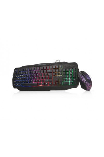 KRN029848 Dark Elite Force gkm1000 RGB مجموعة لوحة مفاتيح وماوس للألعاب تركية Q مضيئة