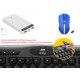 KRN029993 Everest KB-799 أسود USB 1- لوحة مفاتيح للوسائط المتعددة Hub Q