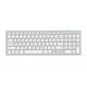 KRN030055 Everest KB-80W أبيض-فضي 2.4 جيجا هرتز فائق النحافة Q Mac-Win-Android-Ios لوحة مفاتيح لاسلكية متوافقة